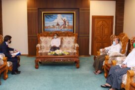 MoIC Union Minister receives Chief of Mission of IOM Myanmar
