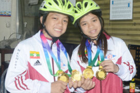 Two Myanmar skaters win three gold medals in Melaka Open Speed Skating Challenge 2022