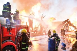 550 firefighters extinguish Grand Royal factory fire