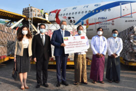 Sinopharm vaccines, syringes donated by China handed over to Myanmar