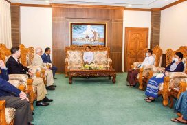 MoIC Union Minister receives Senior Vice-President of Russia-Myanmar Association for Friendship and Cooperation