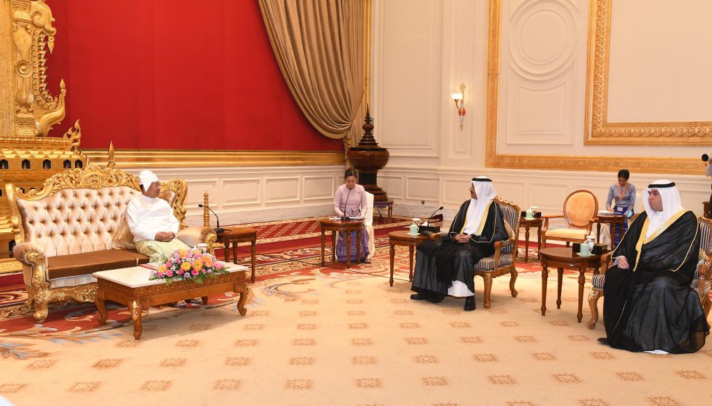 SAC Chairman Prime Minister Senior General Min Aung Hlaing accepts Credentials from Ambassador of Kuwait to Myanmar