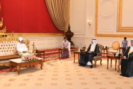 SAC Chairman Prime Minister Senior General Min Aung Hlaing accepts Credentials from Ambassador of Kuwait to Myanmar
