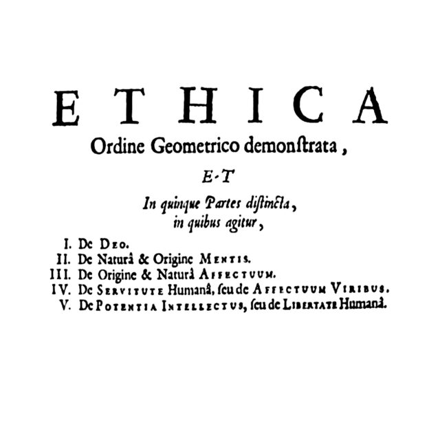Ethics Spinoza Latin First edition