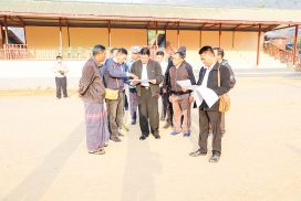 MoSYA Union Minister inspects development undertakings in Lahe, Naga Self-Administered Zone