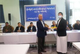 SAC members, Union ministers offer rice, cooking oil to Buddhist monasteries, Christian Cathedral in Kayah State