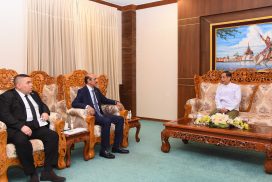 MoIC Union Minister receives Ambassador of Kuwait to Myanmar