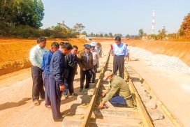 MoTC DM inspects railway upgrading work in Shan State