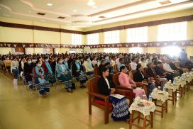 SAC member attends fresher welcoming, prize awarding, project show of University for Computer Studies (Taunggyi)