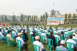 76th Anniversary of Union Day ceremony observed at assembly ground of Hluttaw in front of Yangon People's Square