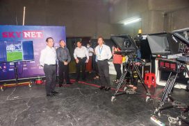 MoI Union Minister inspects Shwe Thanlwin’s Skynet TV channel