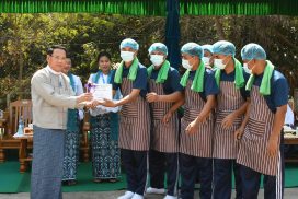 MoI organizes Htamane-making competition, fun fair
