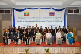 27th Myanmar-Thailand Case Management Meeting on Repatriation and Reintegration of Victims of Human Trafficking held in Yangon