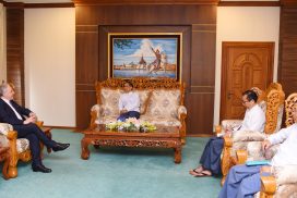 MoIC Union Minister receives Myanmar Honorary Consul-General to Austria