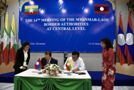 14th Meeting of Myanmar-Laos Border Authorities at Central Level held