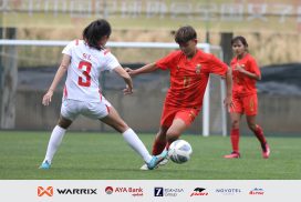 Myanmar women’s team draw in the final warm-up match for Olympics