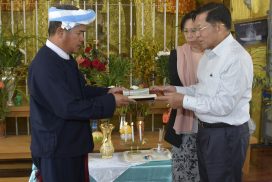 SAC Chairman PM Senior General Min Aung Hlaing pays homage to Mwedaw Kakku, Shwephonepwint pagodas in Taunggyi