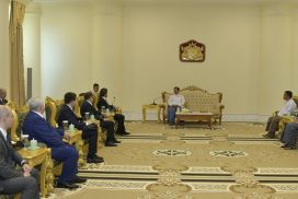 SAC Chairman PM Senior General Min Aung Hlaing receives delegation of Fund RC-Investments from the Russian Federation