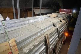 Illegal timbers, foodstuffs, consumer goods, industrial materials, raw materials and vehicles seized