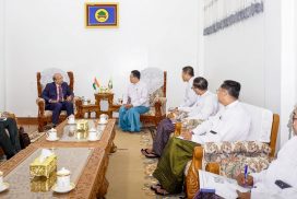 MoC Union Minister receives Indian Ambassador in Nay Pyi Taw