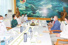 MoSWRR Union Minister meets UNICEF representative to Myanmar