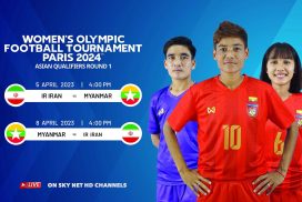 Myanmar to face Iran in Paris Olympic Women’s Football Qualifiers
