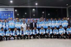 Team Myanmar arrives in Cambodia for SEA Games Men’s Football Tourney