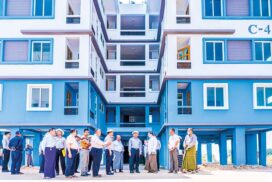 MoC Union Minister reviews housing development, transport sector in Yangon Region