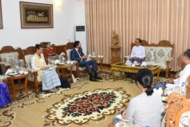 Union Health Minister receives delegations led by IFRC Regional Director for Asia Pacific, MRCS President