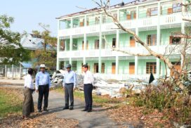 DPM MoTC Union Minister inspects work processes in Rakhine State