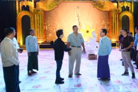 MoI Union Minister inspects preparatory work for Myanmar Film Academy Award Ceremony