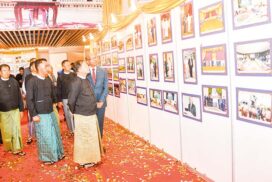 SAC Chairman Prime Minister Senior General Min Aung Hlaing attends  75th anniversary (Diamond Jubilee) ceremony of founding bilateral relations and diplomatic relations between Myanmar and India