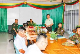 Tatmadaw senior officers commence rehabilitation tasks in Kyaukpyu Township