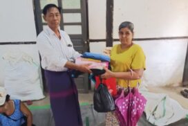 Supplies delivered to families of temporarily displaced persons in Kamamaung