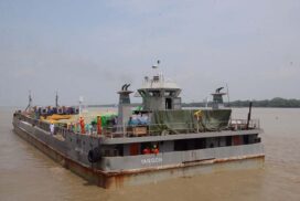 Watercraft transport supplies to people in Mocha-hit Rakhine State