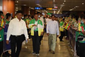 MoSYA Union Minister, XXXII SEA Games medallists come back home