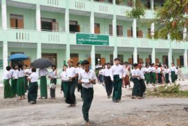 Schools in Rakhine State to be opened on 1 June, 329,129 students admitted to schools