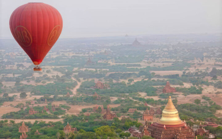 Hot Air Balloon in Bagan