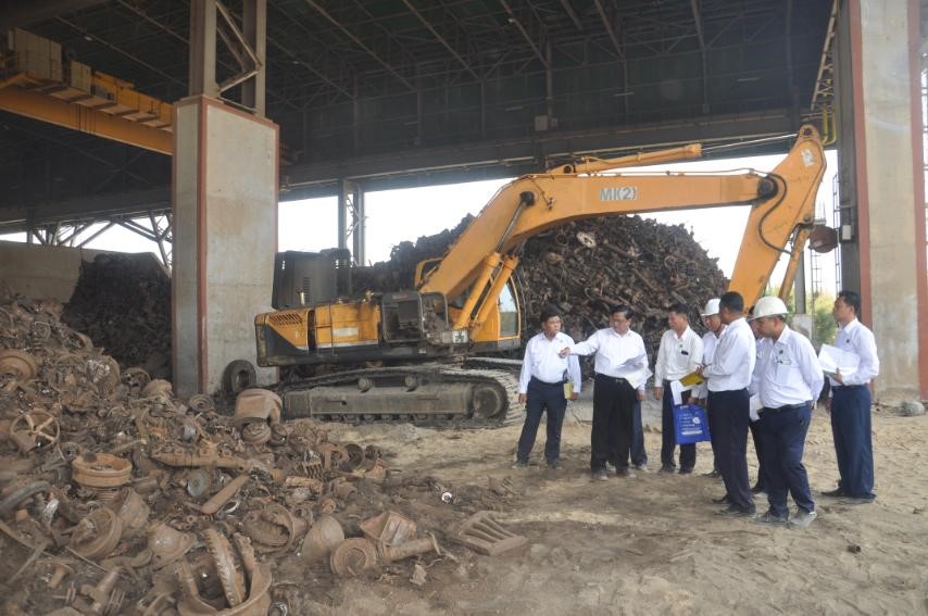 Engineers collaborate to overcome challenges at No 1 Steel Mill (Myingyan)