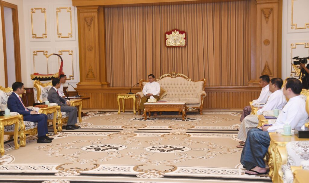 SAC Chairman PM Senior General Min Aung Hlaing receives Cambodian Ambassador to Myanmar