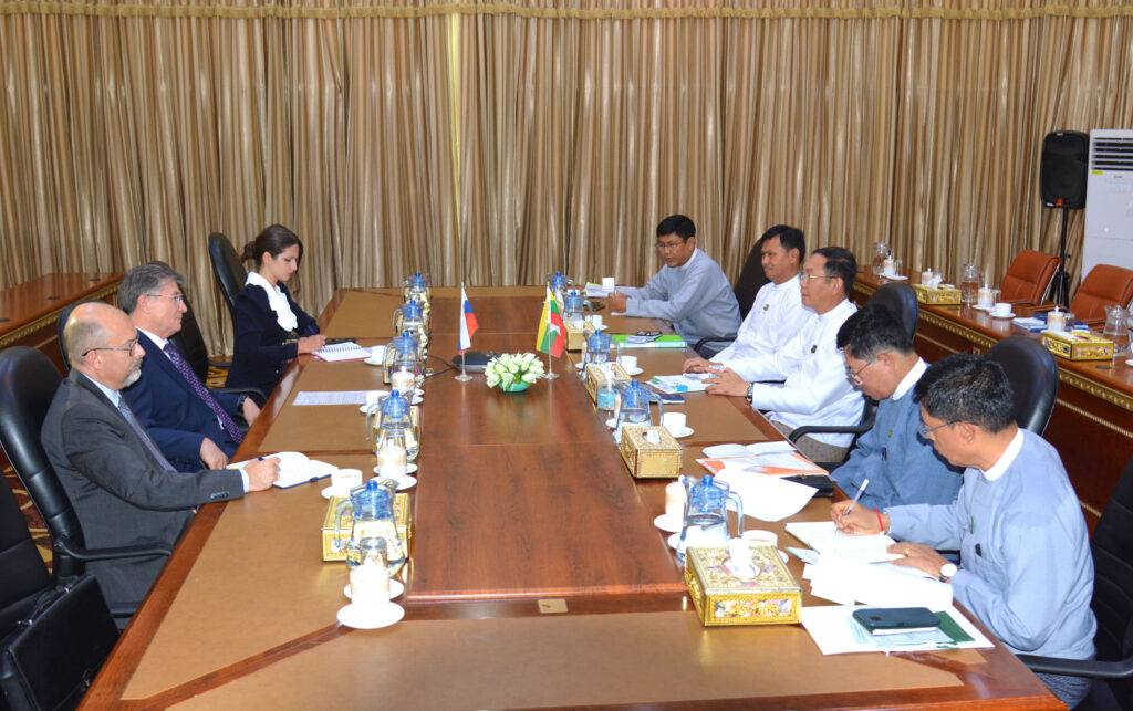 MoNREC Union Minister receives Russian Ambassador to Myanmar