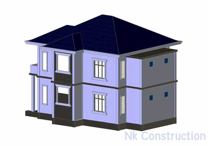 Two Storey with 3 Bed Rooms RC Building