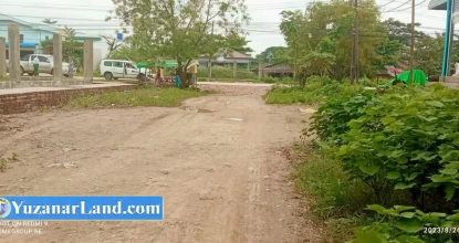 💠 အရှေ့ဒဂုံမြို့နယ် ရှင်ထွေးညိုလမ်းမဒဲ့ပေါက် လမ်းကျယ်ပေါ် မြေကွက...